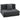 2-in-1 Boneless Cloud vloerstoel, opvouwbare slaapfauteuil met ribstof-look & lendenkussen, donkergrijs