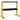 Halter voor dumbbells, tot 270 kg, 2 lagen, stalen frame, geel, 92,5 x 50,5 x 80,5 cm