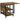 Eettafel klaptafel inklapbare eettafel, industrieel design, 140 cm x 80 cm x 75 cm, bruin + zwart