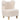 Kinderstoel, pluche stoel met berenoortjes, fleece hoes, schuimrubber, beige