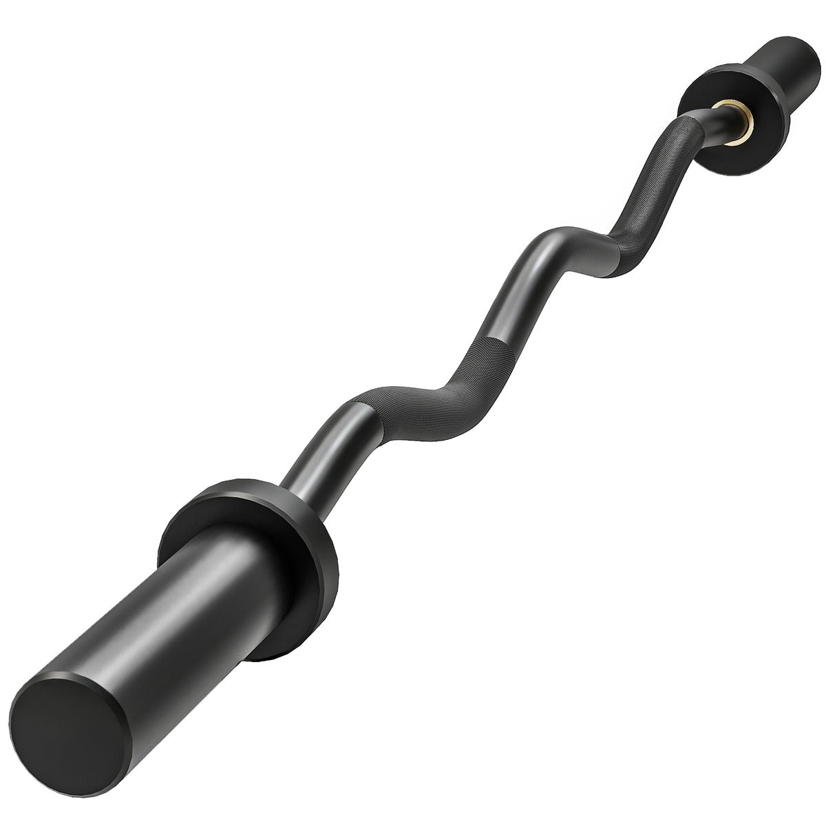 Olympische stang, gewichthefstang, 5 cm hulzen, staal, 100 kg belastbaarheid, zwart
