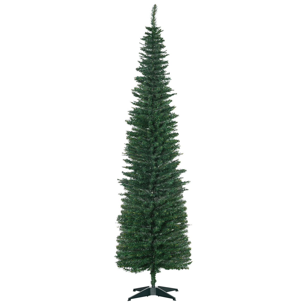 Kunstkerstboom kunstdennenboom kerstboom, incl. standaard kerstster 2,1 m, groen