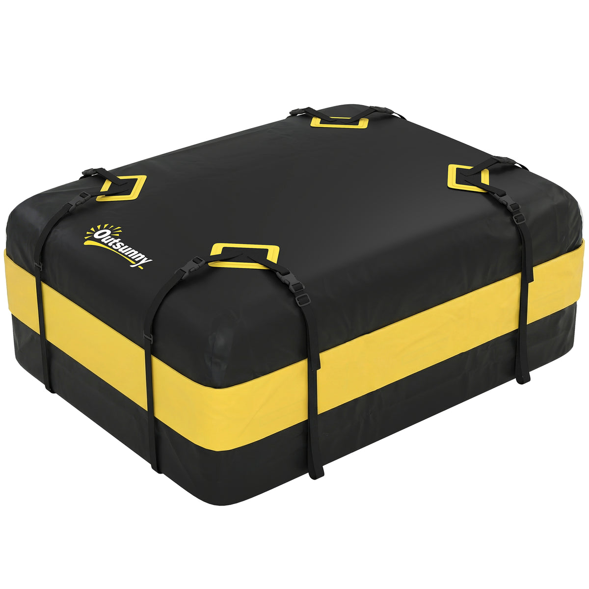 Waterdichte dakkoffer auto 425L voor voertuigdaken met/zonder imperiaal bagagebox met 8 versterkte riemen