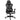 Ergonomische bureaustoel, gamingstoel, draaistoel, kunstleer, schuimstof, zwart, 67,5 x 74 x 126-136 cm