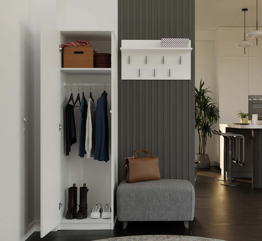 Kleiderschrank Malwa SD-50 WEISS – Produktabbildung 4