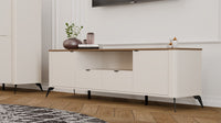 TV-Schrank CORDOBA 2D2S Kaschmir Beige Eiche Castello 2 Schubladen – Produktabbildung 4