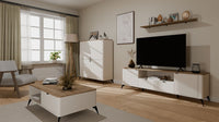 TV-Schrank CORDOBA 2D2S Kaschmir Beige Eiche Castello 2 Schubladen – Produktabbildung 7