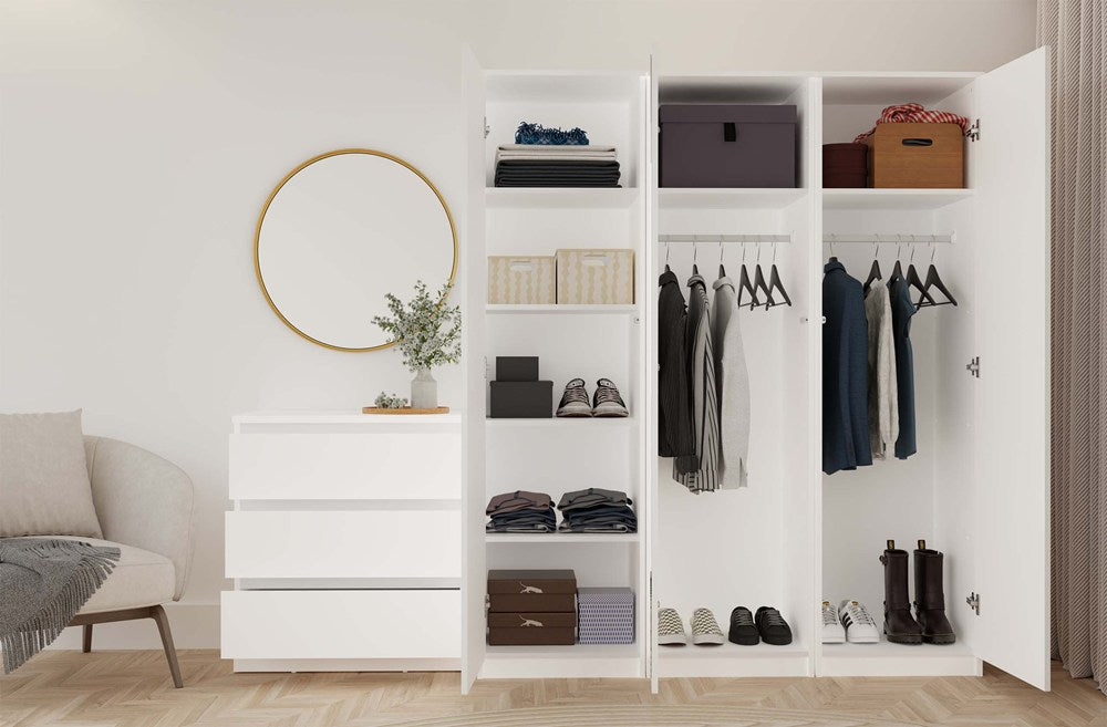 Kleiderschrank Malwa SD-50 WEISS – Produktabbildung 8