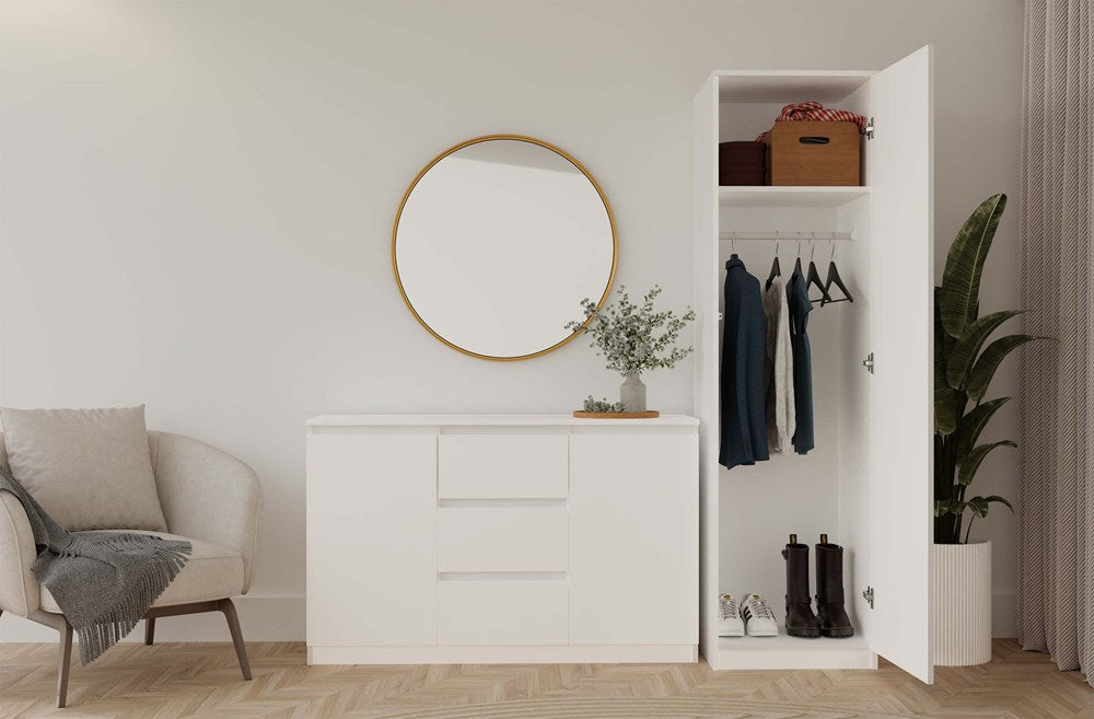 Kleiderschrank Malwa SD-50 WEISS – Produktabbildung 7