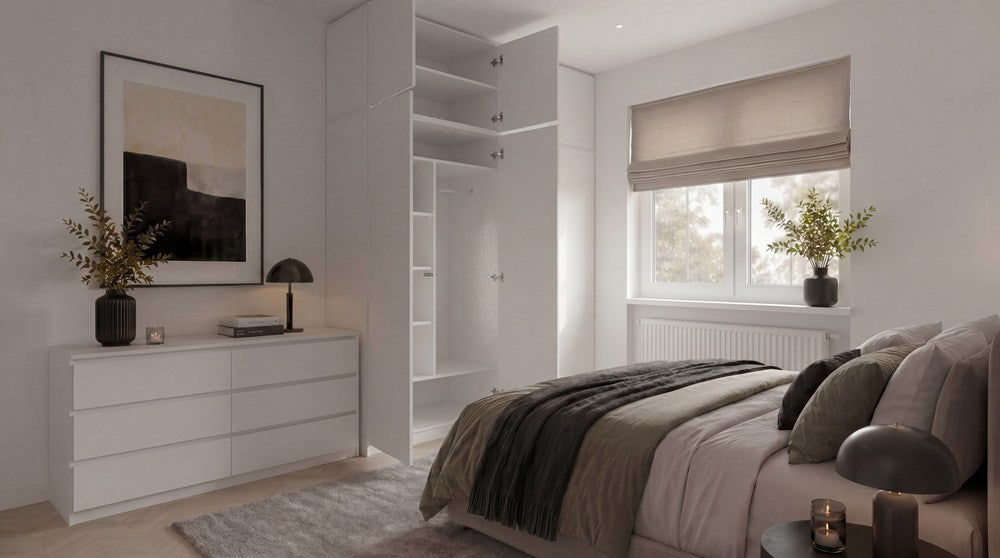 Aufsatz für Schrank SD-90 WEISS Ablage 90 cm für Garderobe Zimmer – Produktabbildung 2