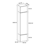 Garderobe Schrank HAGA 1SZ EICHE SONOMA – Produktabbildung 9