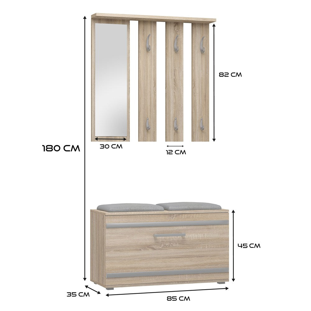 Garderobe Opal OPAL EICHE SONOMA – Produktabbildung 8
