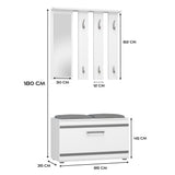 Garderobe Opal OPAL WEISS – Produktabbildung 8