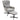 360° draaibare loungestoel met hocker, in hoogte verstelbaar, chenille bekleding, met lendenkussen, crèmewit