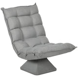 Relaxfauteuil leesfauteuil, draaibaar, fluweeloptiek, 62 cm x 70 cm x 95 cm, lichtgrijs (10)