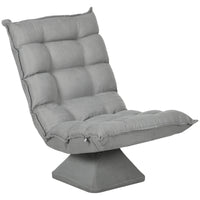 Relaxfauteuil leesfauteuil, draaibaar, fluweeloptiek, 62 cm x 70 cm x 95 cm, lichtgrijs (10)