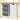 Wasmand met waszak, stoffen lade, bamboe, 70x36x70 cm, wit/hout