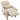 Relaxfauteuil met massage & warmte, ligfunctie, 2 zijvakken en uitschuifbare voetensteun, beige
