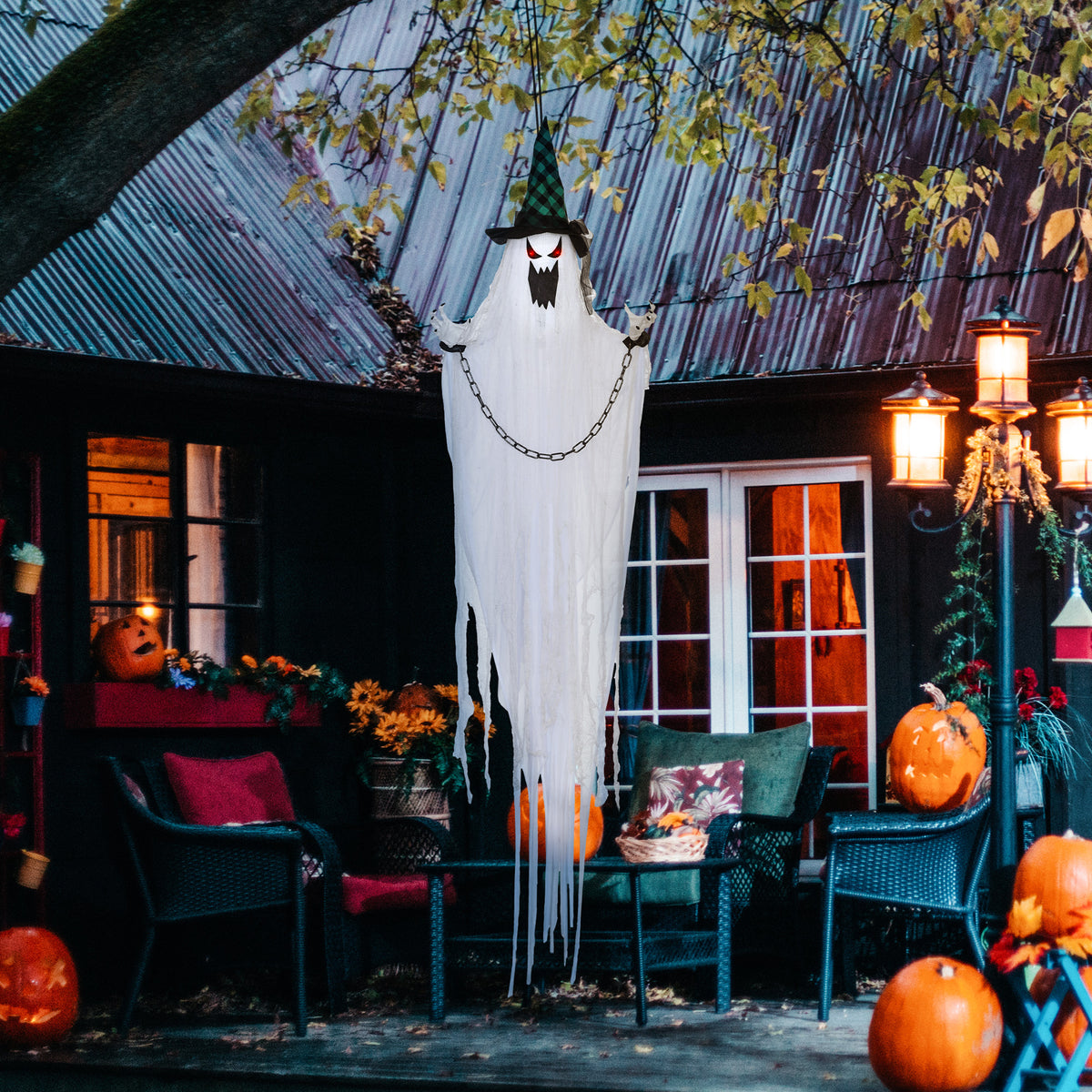 Geest-decoratie voor Halloween, griezelig gehuil en beweging, op batterijen (2)
