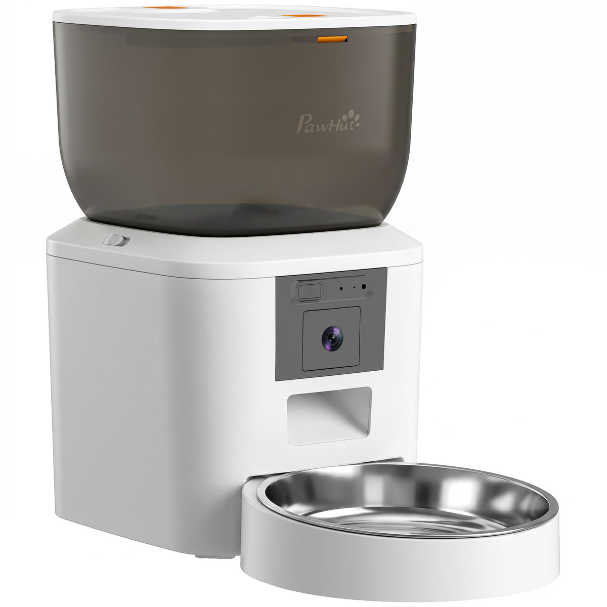Automatische voerbak voor katten met camera, 2,4 GHz wifi, app-besturing, 4L voerautomaat voor 1–10 maaltijden