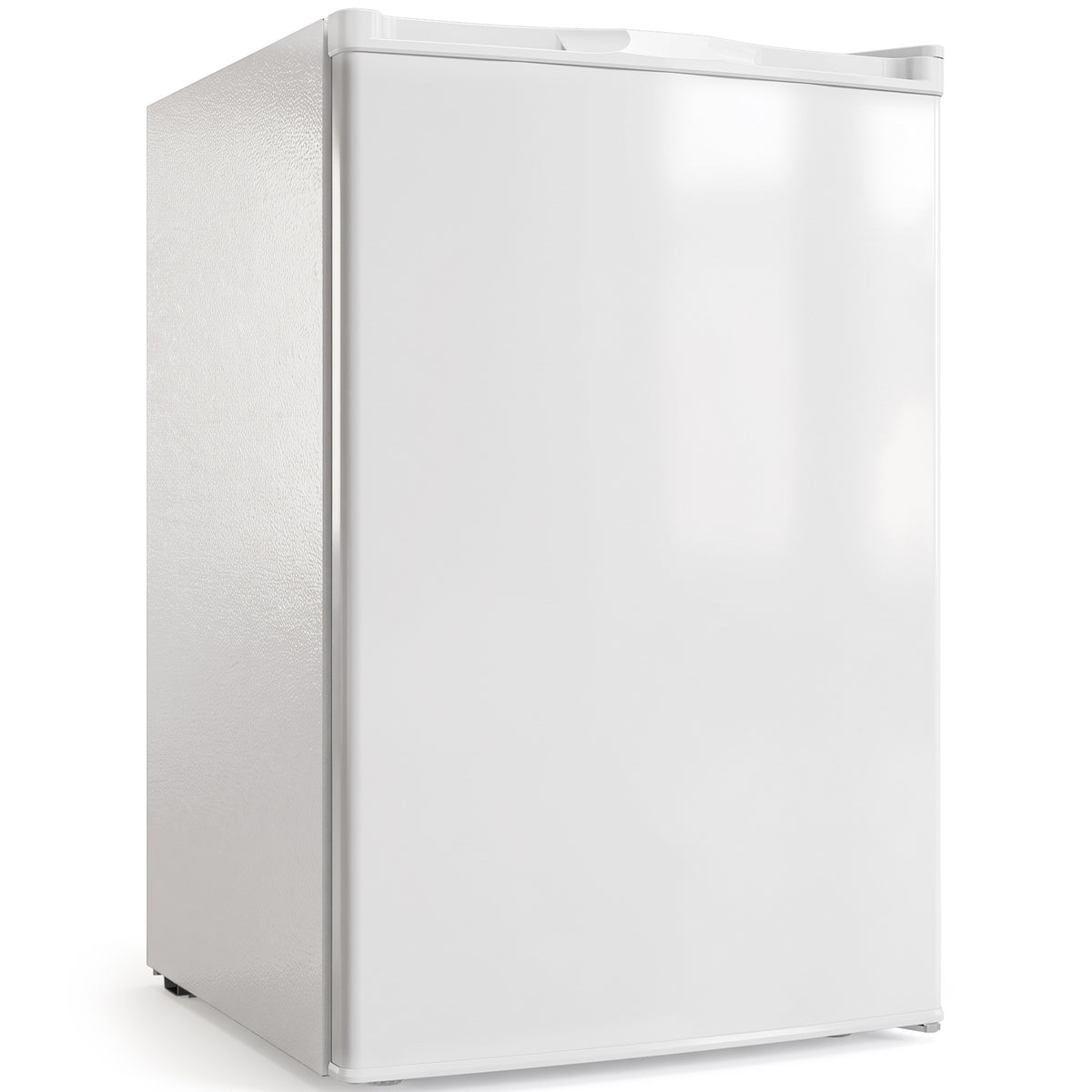 Mini-vriezer 85 L, compacte staande vriezer met omkeerbare deur en instelbare temperatuur, wit