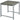 Tuintafel tuin bijzettafel tafel tuinmeubels met gehard glas polyrotan + aluminium grijs 50 x 49,5 x 50 cm