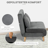 Slaapbank relaxbank bank, incl. 2 kussens, fluweeloptiek, 130 x 78 x 79 cm, grijs (6)
