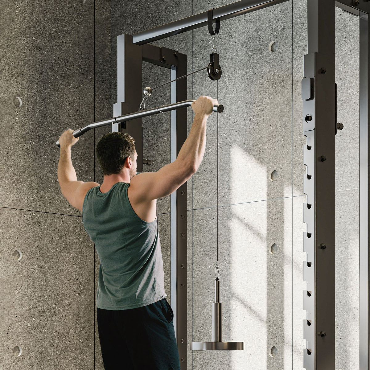 Fitness lat-pulley fitnessapparatuur kabeltreksysteem armkrachttraining voor thuis (2)