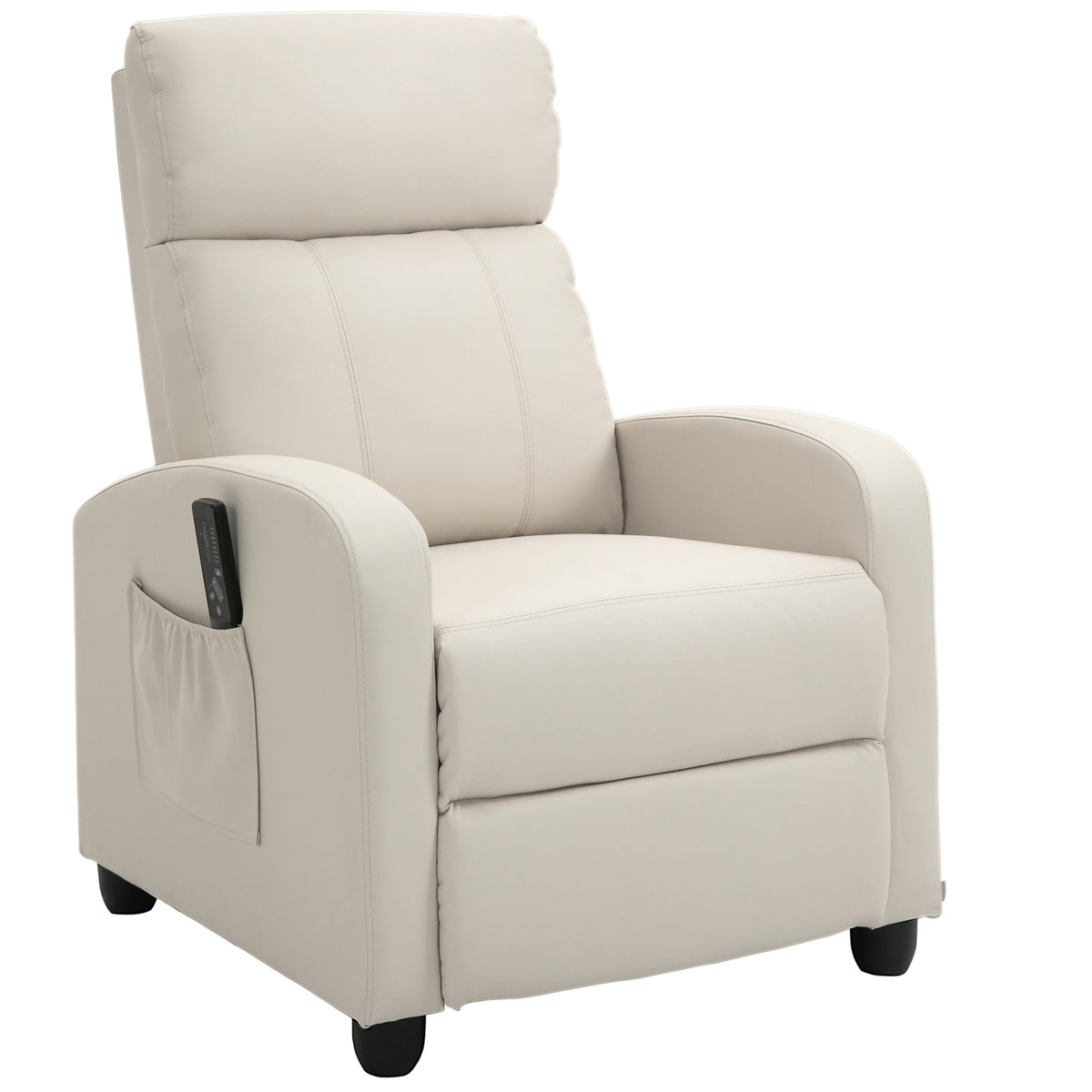 Relaxfauteuil televisiefauteuil met vibratiemassage, ligfunctie, 2 massagepunten, afstandsbediening, 68 x 88 x