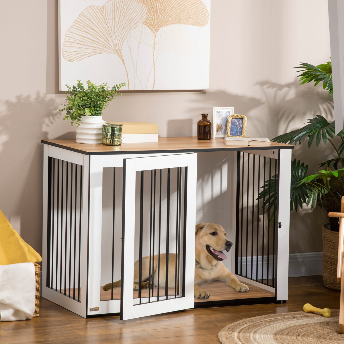 Hondenbench, transportbench, 1 deur, voor kleine en middelgrote honden (2)